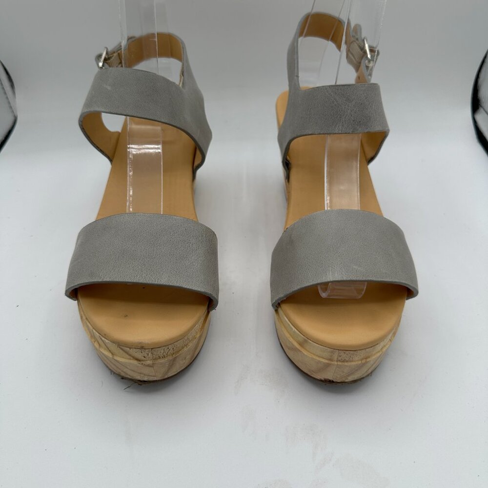 Nisolo All-Day Open Toe Clogs Sky Grey Women's 6.5 - Picture 3 of 9